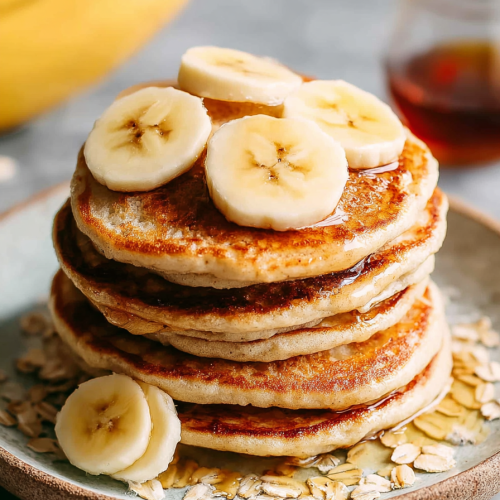 Easy Banana Oatmeal Blender Pancakes