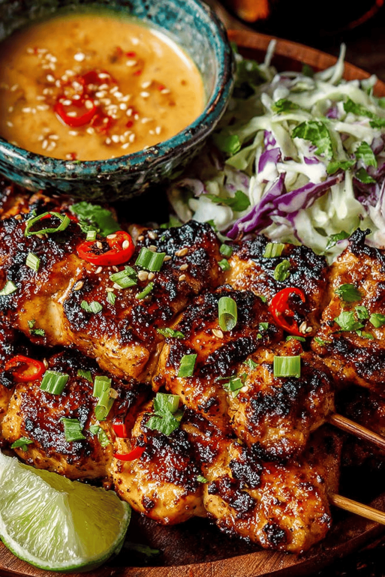 Easy Bang Bang Chicken Skewers