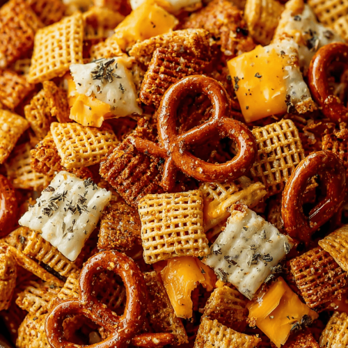 Easy Cheesy Brown Butter Chex Mix