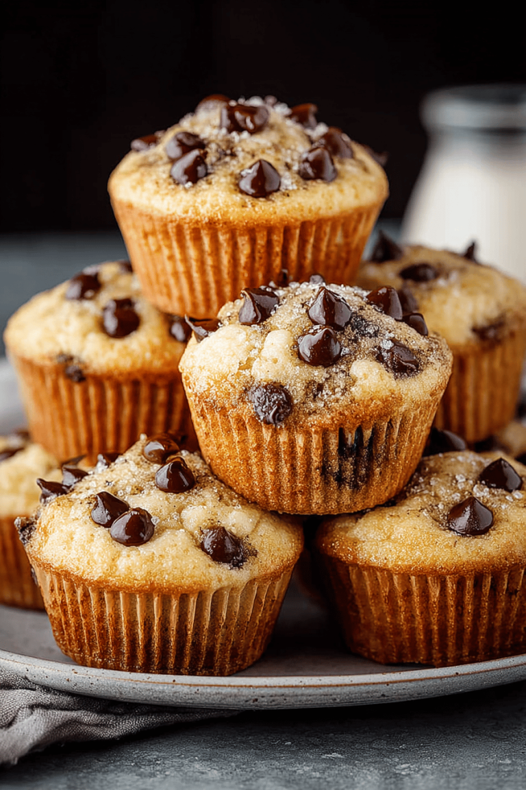 Easy Chocolate Chip Mini Muffins