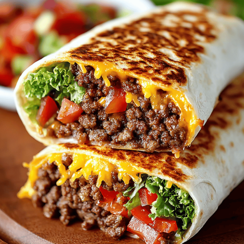 Easy Grilled Cheeseburger Wraps