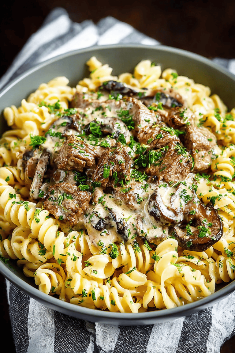 Easy Healthy Instant Pot Beef Stroganoff