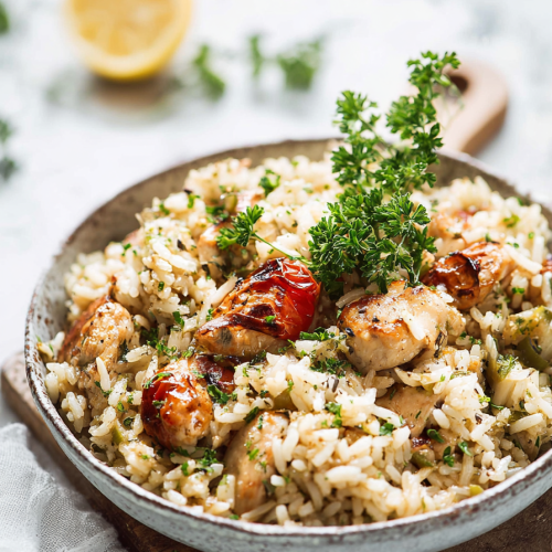 Easy Instant Pot Greek Chicken and Rice
