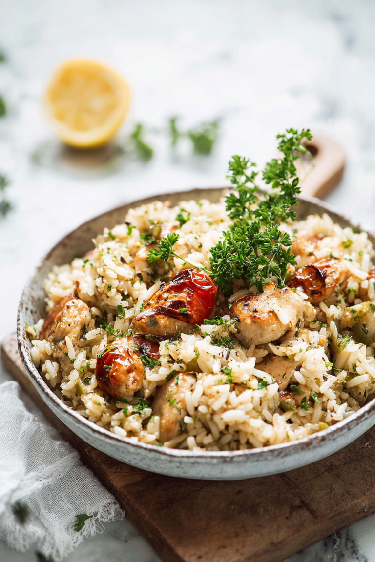 Easy Instant Pot Greek Chicken and Rice