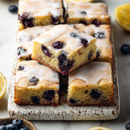 Easy Lemon Blueberry Blondies