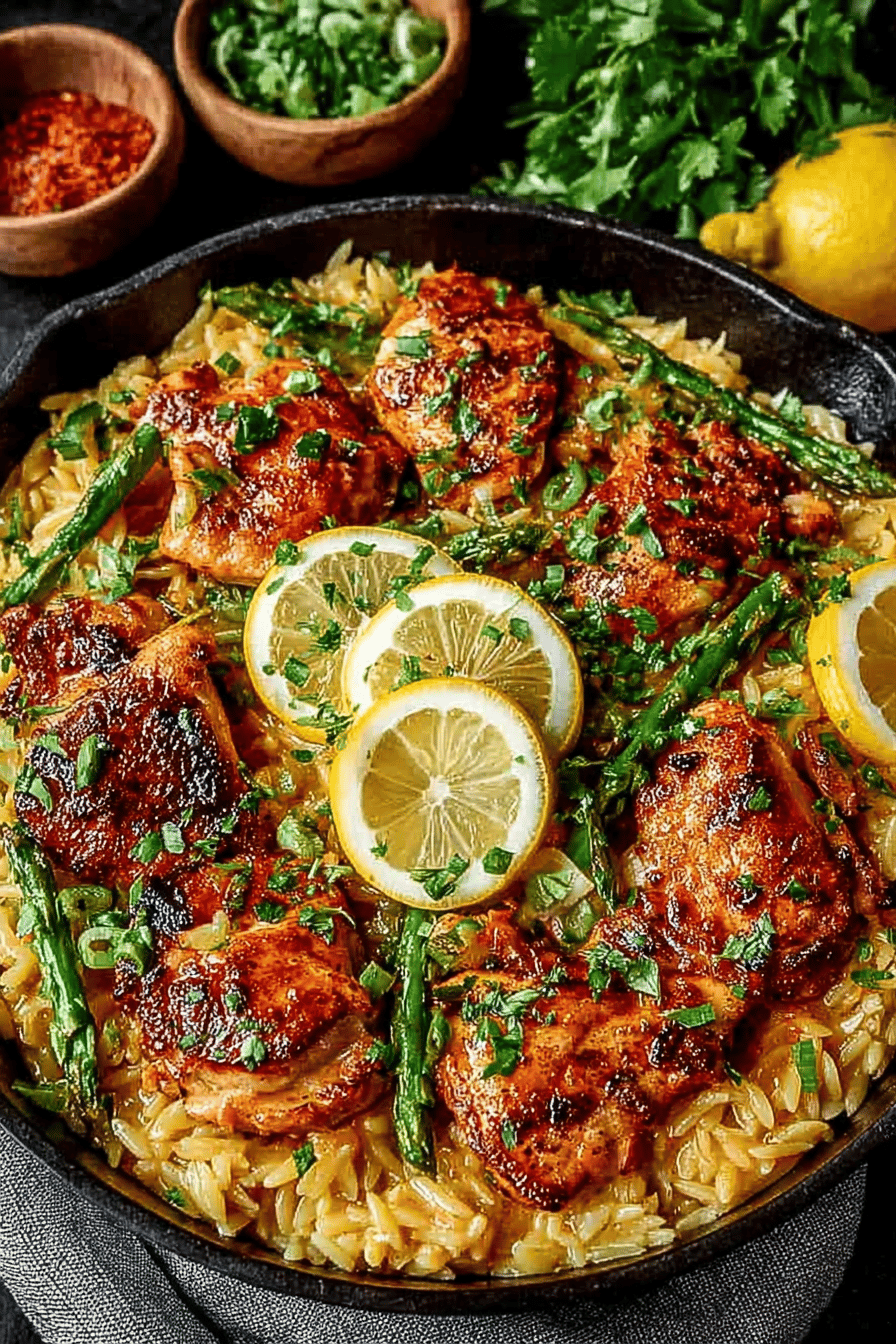 Easy Lemon Chicken Orzo
