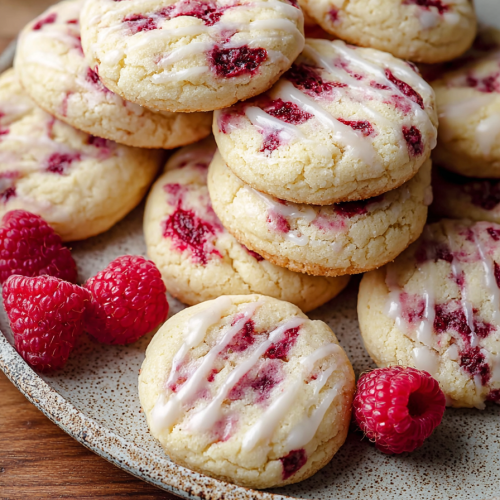 Easy Lemon Raspberry Cookies