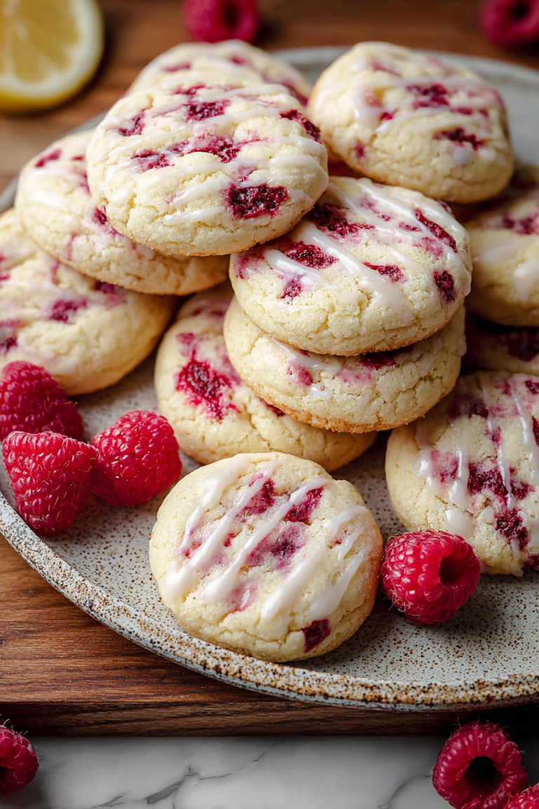 Easy Lemon Raspberry Cookies