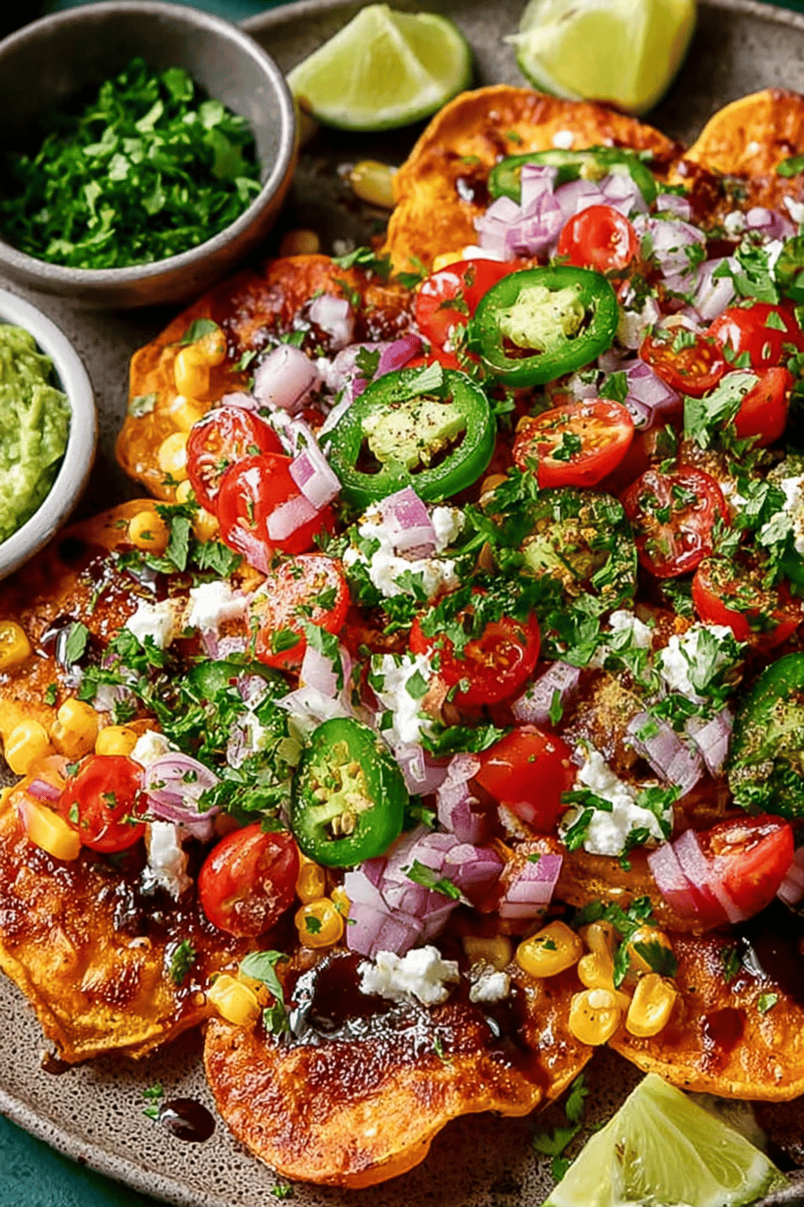 Easy Loaded Sweet Potato Nachos Recipe