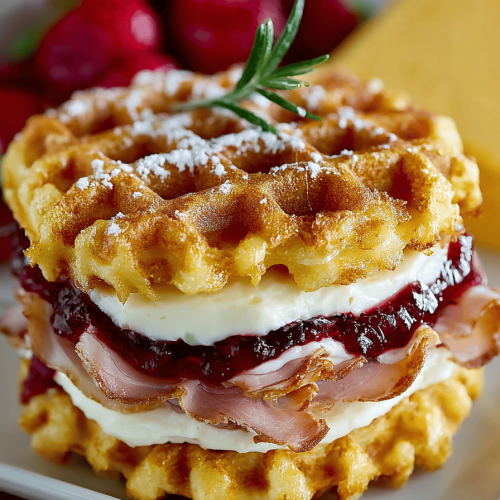 Easy Monte Cristo Waffle Sandwiches