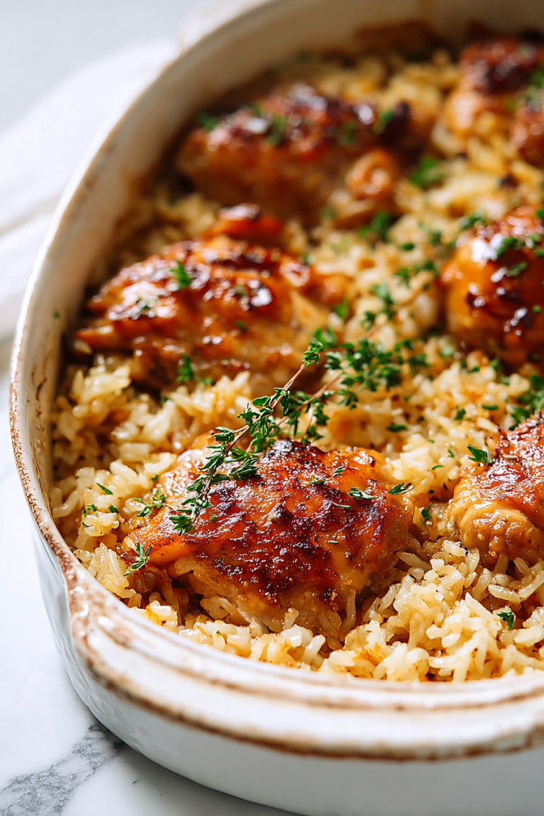 Easy No Peek Chicken and Rice Recipe