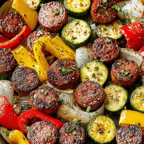 Easy One Pan Sausage and Veggies Recipe