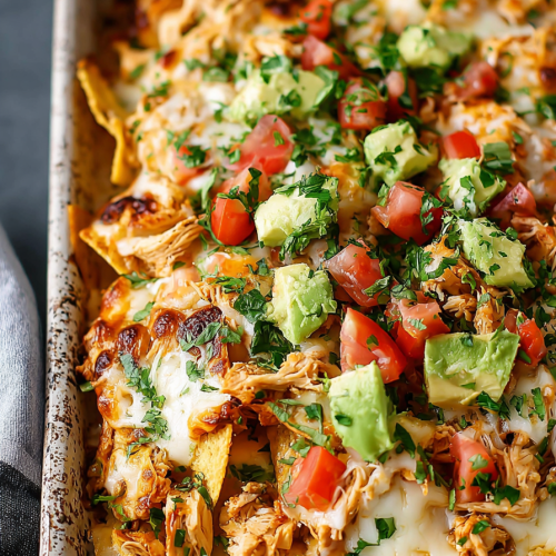 Easy Sheet Pan Chicken Nachos Recipe