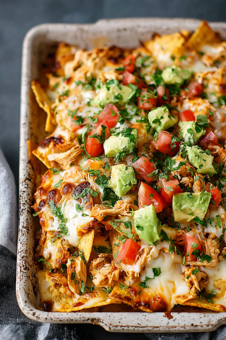 Easy Sheet Pan Chicken Nachos Recipe