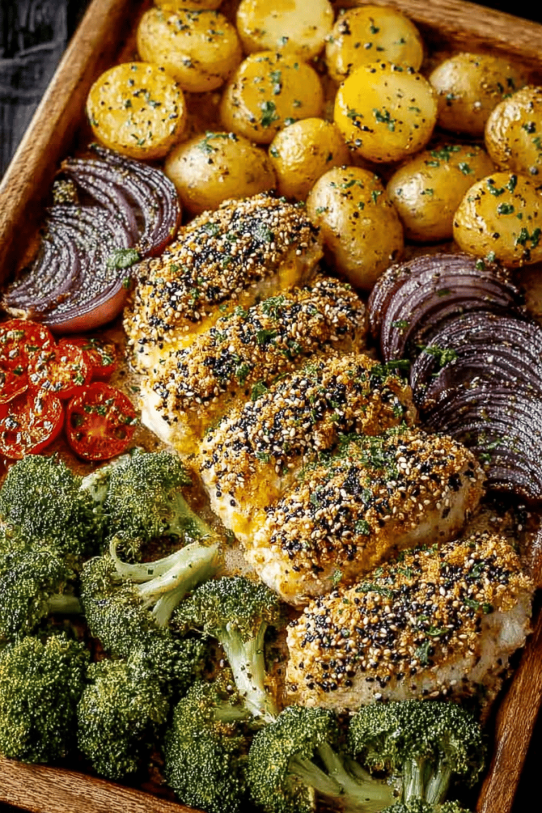 Easy Sheet Pan Everything Bagel Chicken