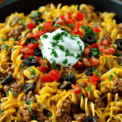 Easy Taco Noodle Skillet Recipe