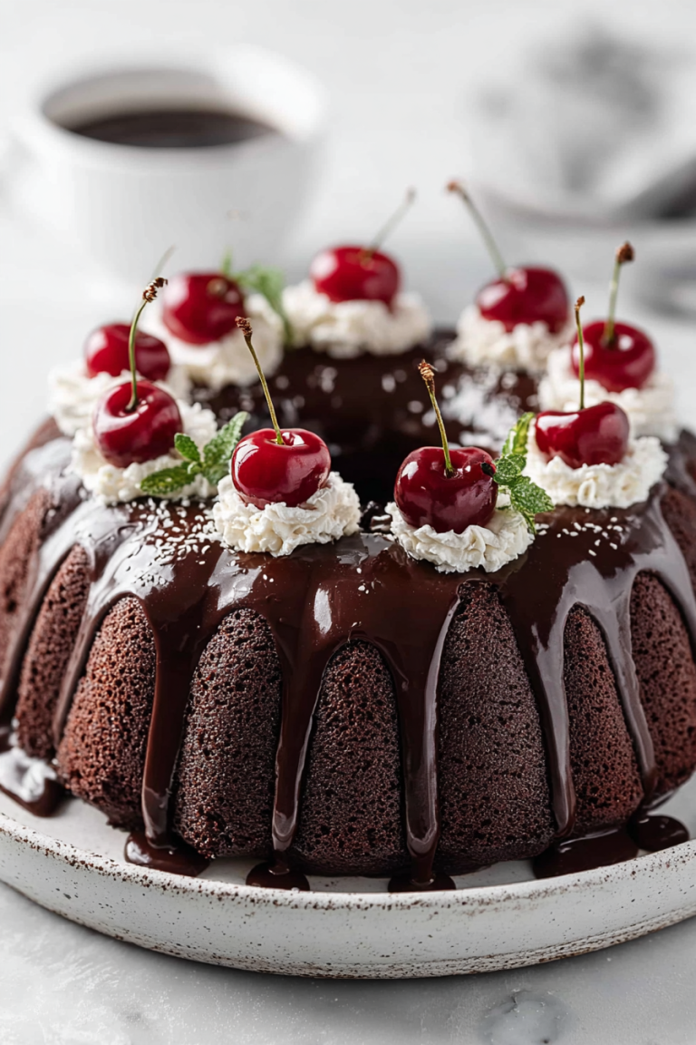 Delish Black Forest Bundt Cake