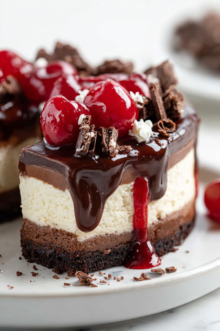 Delish Black Forest Cheesecake