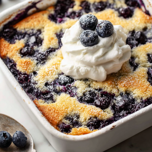 Delish Blueberry Cobbler with Bisquick