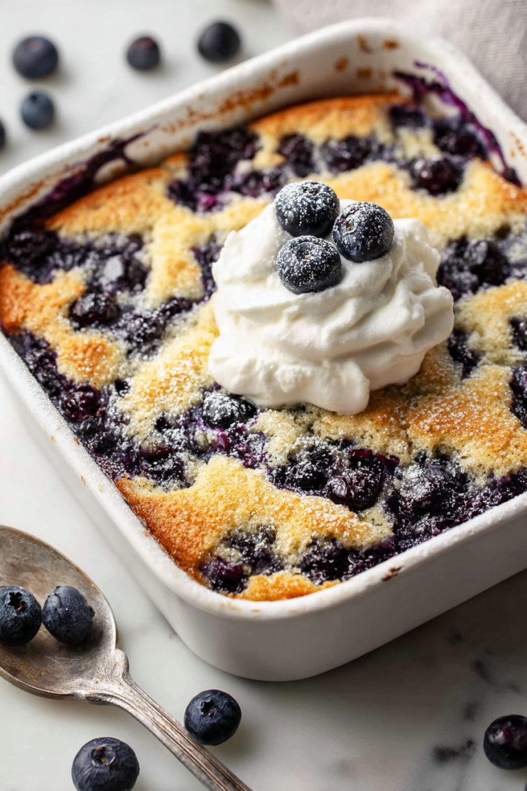 Delish Blueberry Cobbler with Bisquick