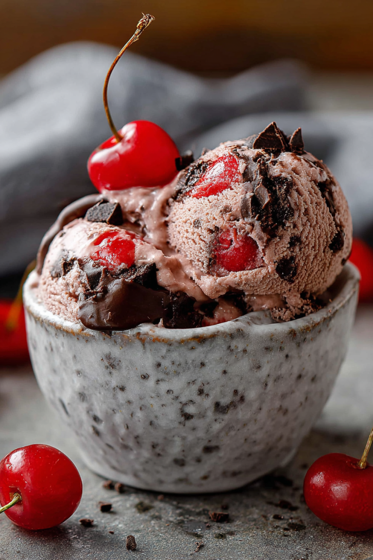 Delish Chocolate Cherry Ice Cream