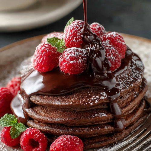 Delish Chocolate Pancakes Recipe