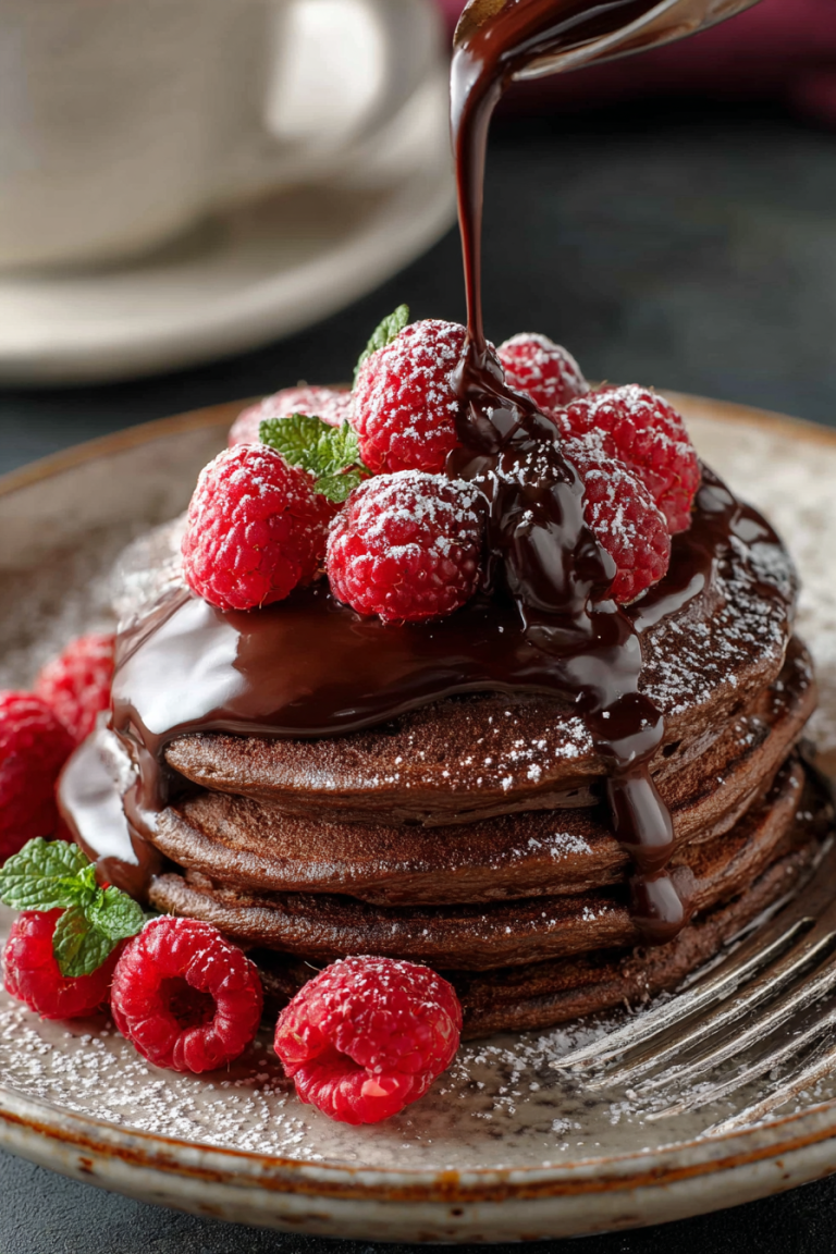 Delish Chocolate Pancakes Recipe