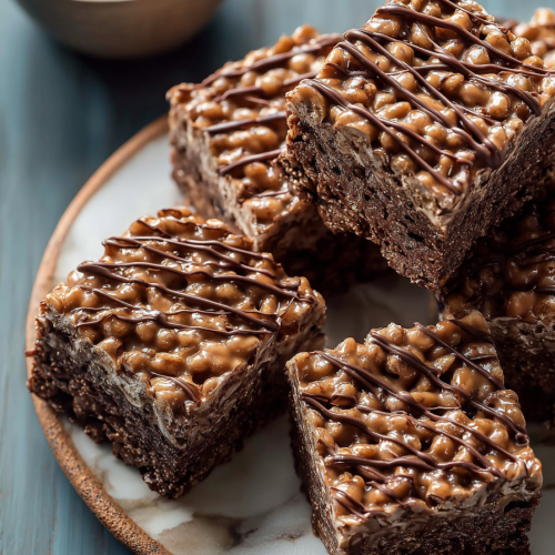 Delish Chocolate Peanut Butter Rice Krispies