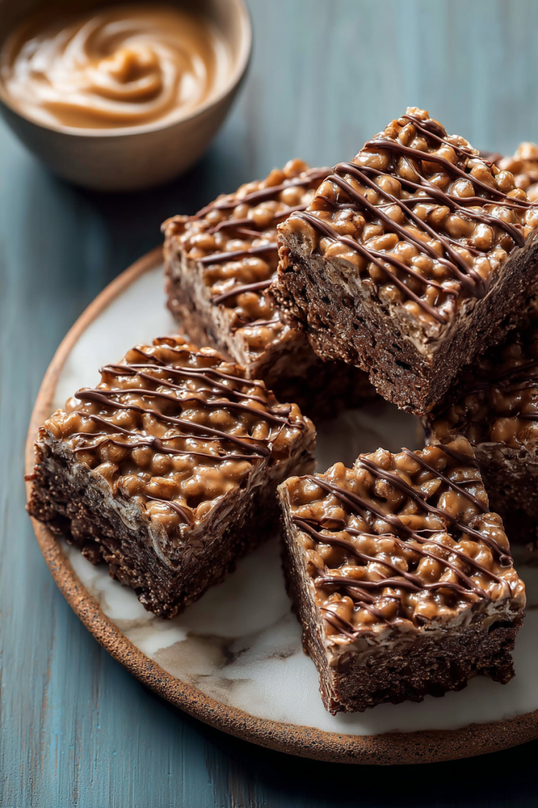 Delish Chocolate Peanut Butter Rice Krispies