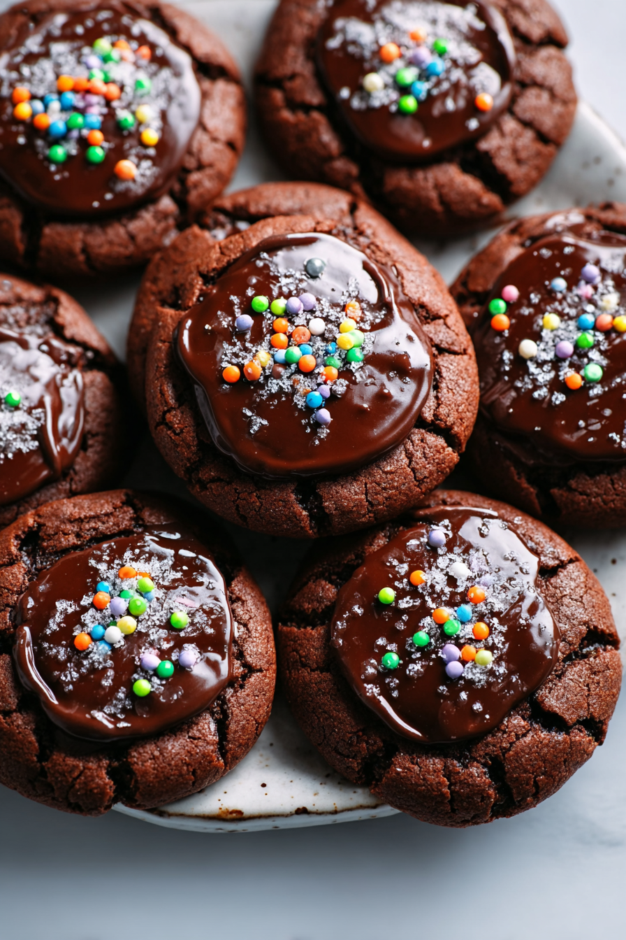 Delish Cosmic Brownie Cookies