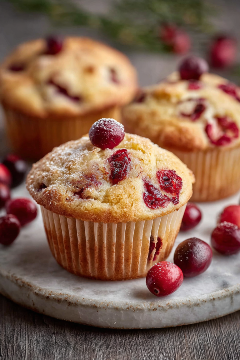 Delish Cranberry Orange Muffins