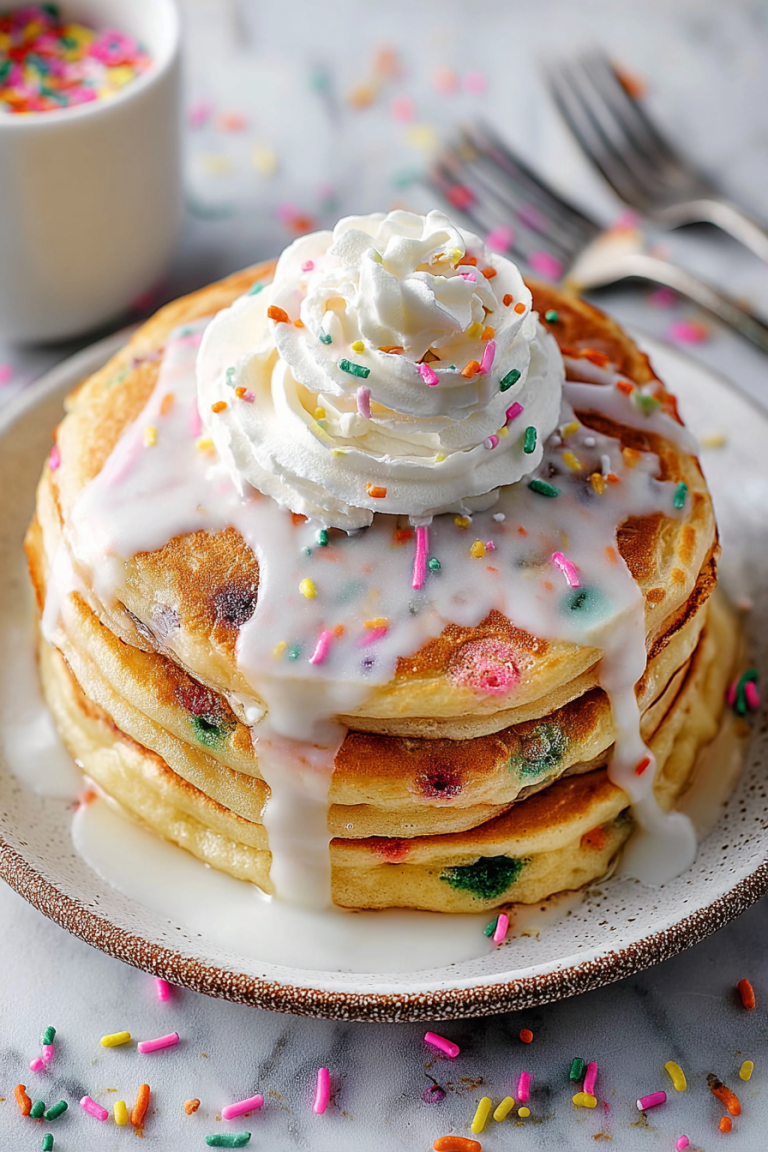 Delish Funfetti Pancakes