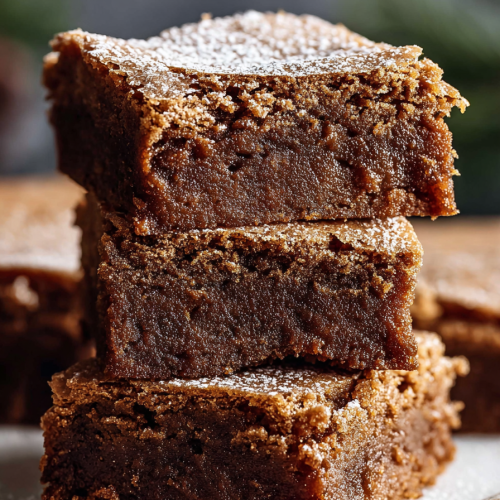 Delish Gingerbread Brownies Recipe