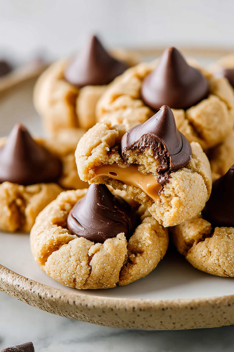 Delish Gluten Free Peanut Butter Blossoms