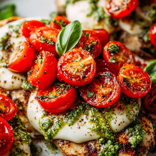 Delish Grilled Chicken Margherita