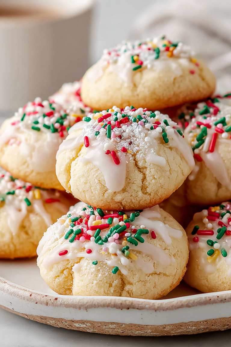Delish Italian Sprinkle Cookies
