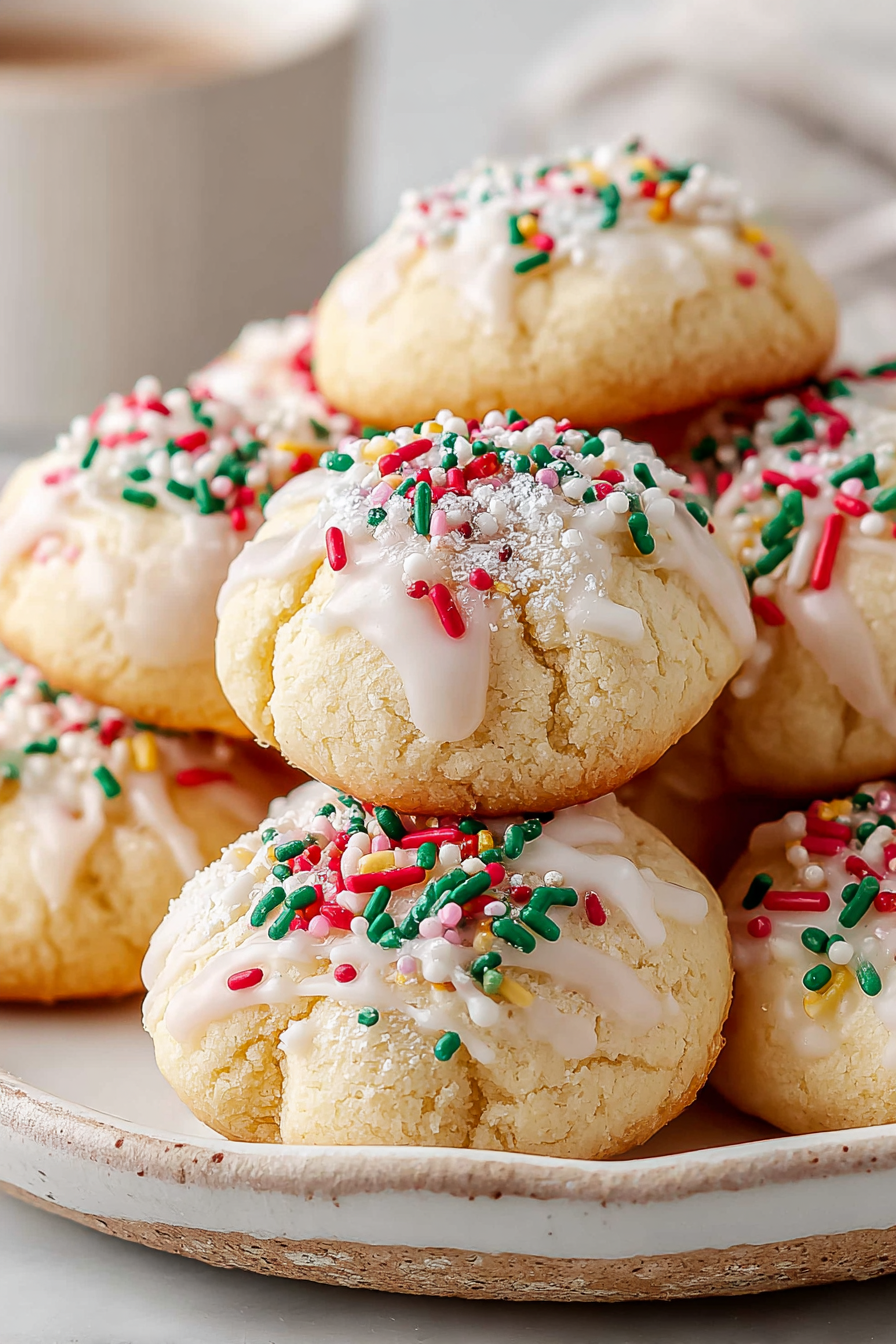 Delish Italian Sprinkle Cookies