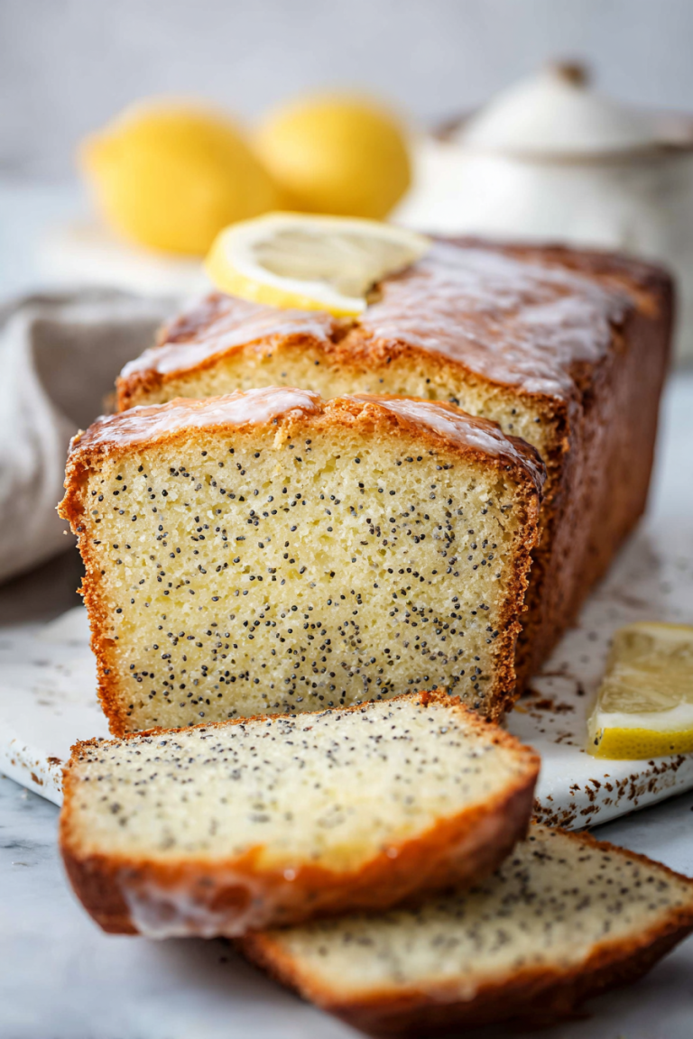Delish Lemon Poppy Seed Bread
