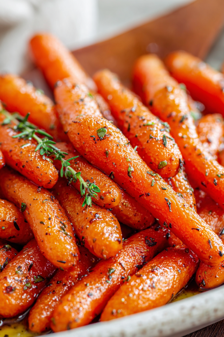 Delish Oven Roasted Maple Glazed Carrots