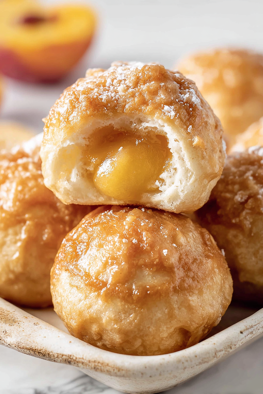 Delish Peach Pie Bombs