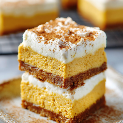 Delish Pumpkin Cheesecake Bars