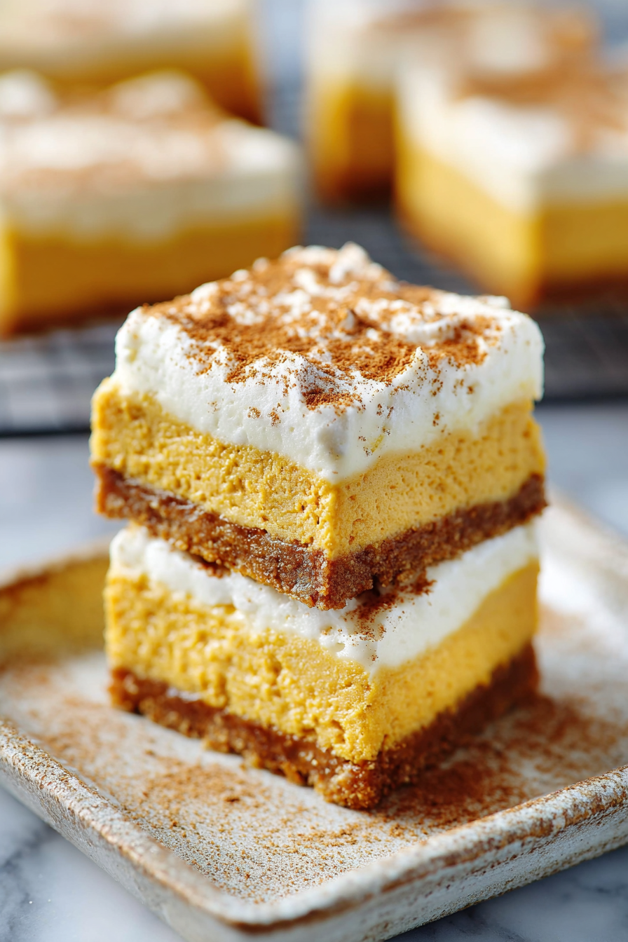 Delish Pumpkin Cheesecake Bars