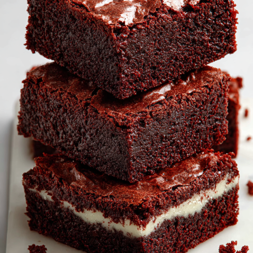 Delish Red Velvet Brownies