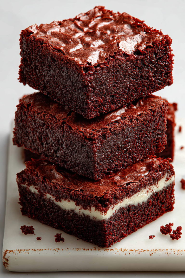 Delish Red Velvet Brownies