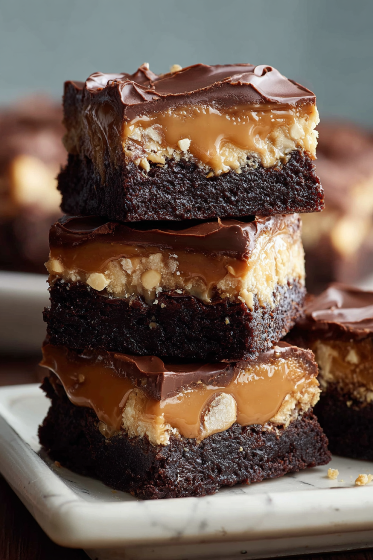 Delish Snickers Brownies Recipe