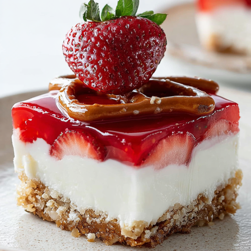 Delish Strawberry Pretzel Salad Recipes