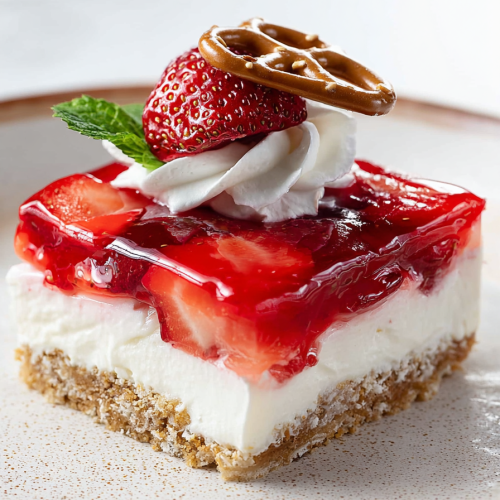Delish Strawberry Pretzel Salad Recipes