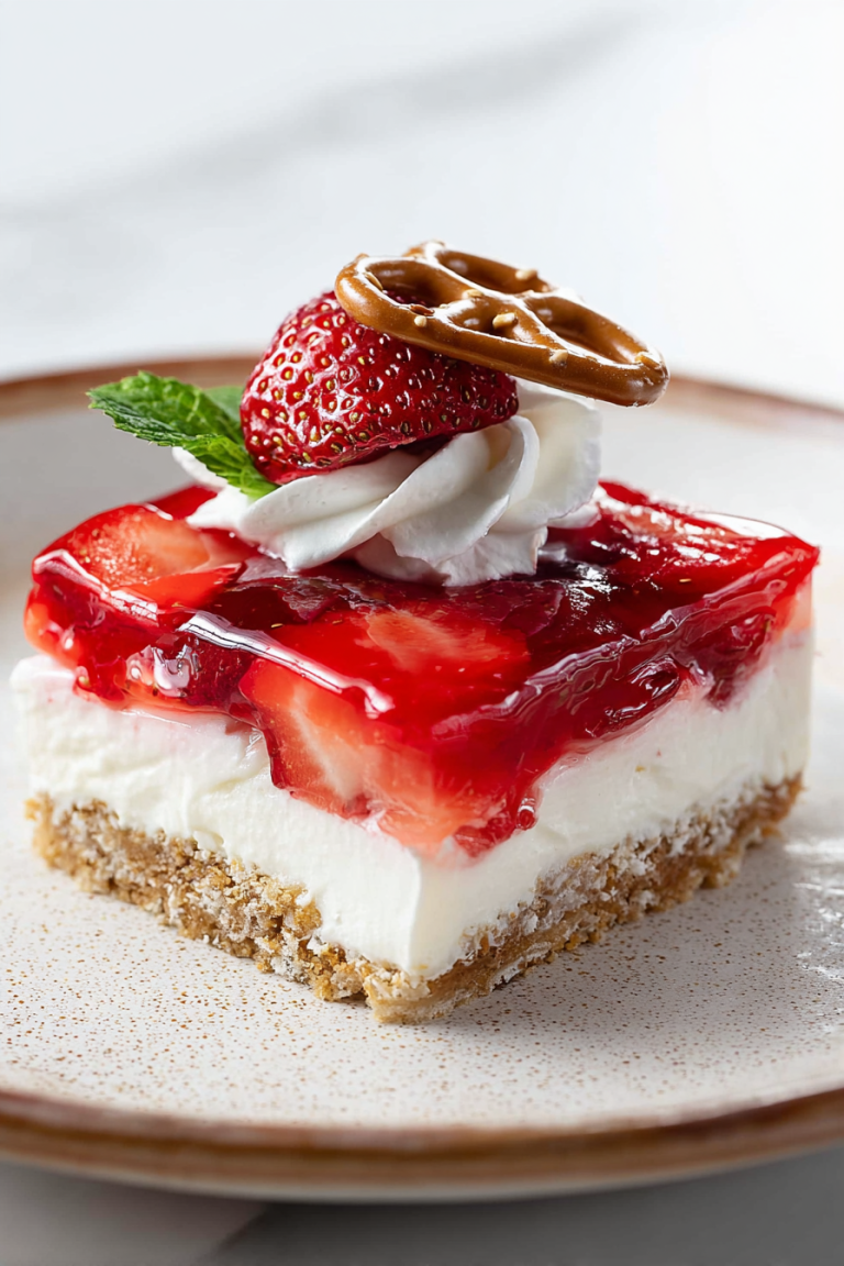 Delish Strawberry Pretzel Salad Recipes
