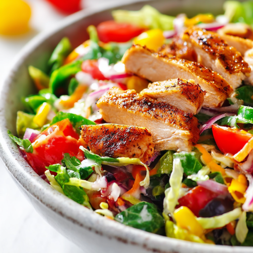 Delish Tex Mex Chicken Chopped Salad