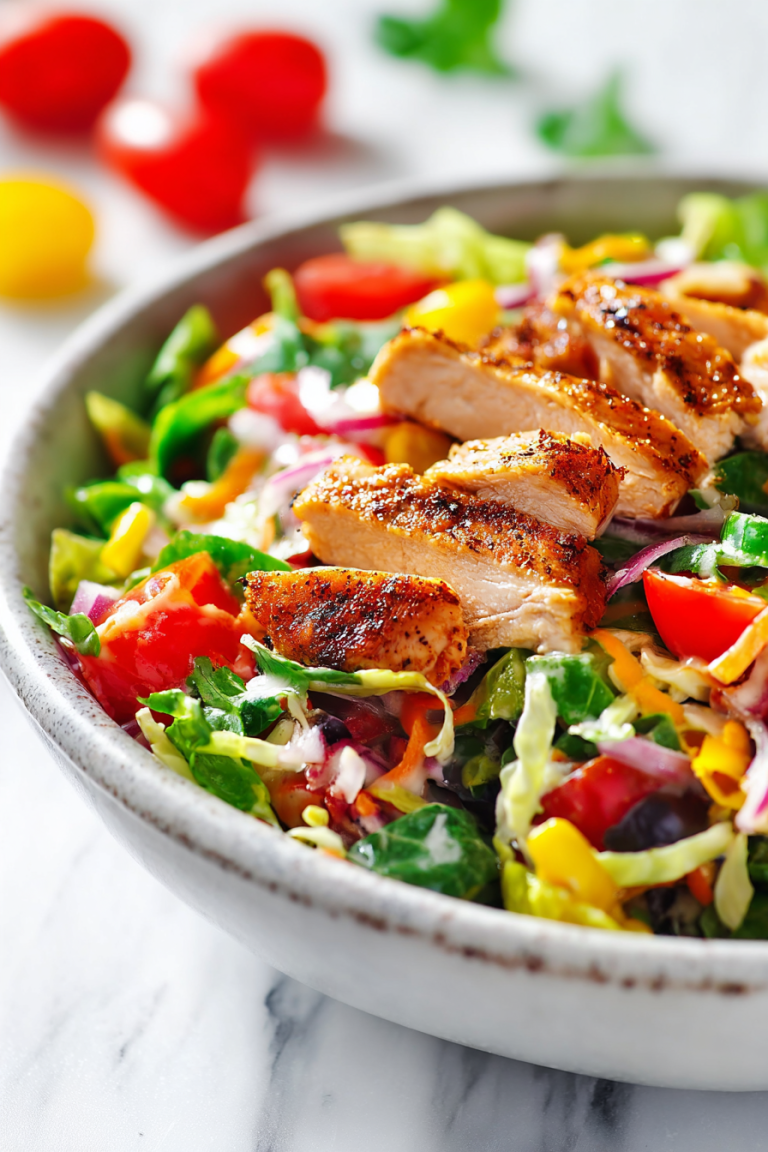 Delish Tex Mex Chicken Chopped Salad